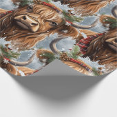 Weihnachtskühe Geschenkpapier (Ecke)