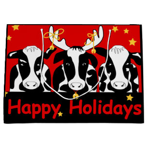 Weihnachtskühe Große Geschenktüte