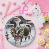Weihnachtskühe in Barnyard Pappteller (Party)
