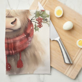 Weihnachtskühe - Küchentücher (Viertel Falte)