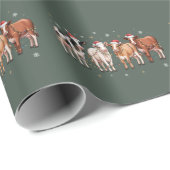 Weihnachtskühe Lover Geschenk Funny Holiday Farm Geschenkpapier (Rolleneckpunkt)