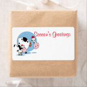 Weihnachtskühe mit Weihnachtsmannmützen (Insitu)