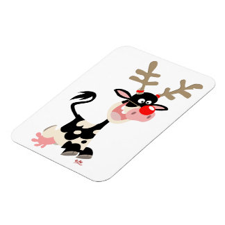 Weihnachtskühe oder Rentier? Flexible Magnet