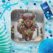 Weihnachtskühe Pappteller (Party)