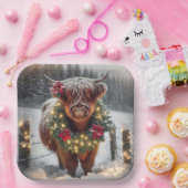 Weihnachtskühe Pappteller (Party)