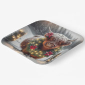 Weihnachtskühe Pappteller (Gewinkelt)