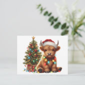 Weihnachtskühe Postkarte (Stehend Vorderseite)