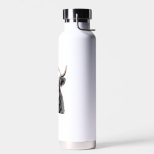 Weihnachtskühe Santa Highland Kuh Lover Fa Trinkflasche