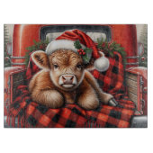 Weihnachtskühe Schneidebrett (Vorderseite)