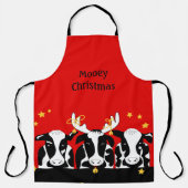 Weihnachtskühe Schürze (Vorderseite)