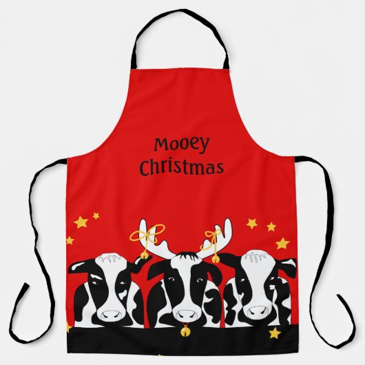 Weihnachtskühe Schürze (Vorderseite)