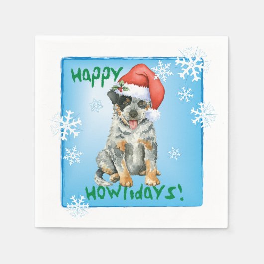 Weihnachtskühe Serviette (Vorderseite)