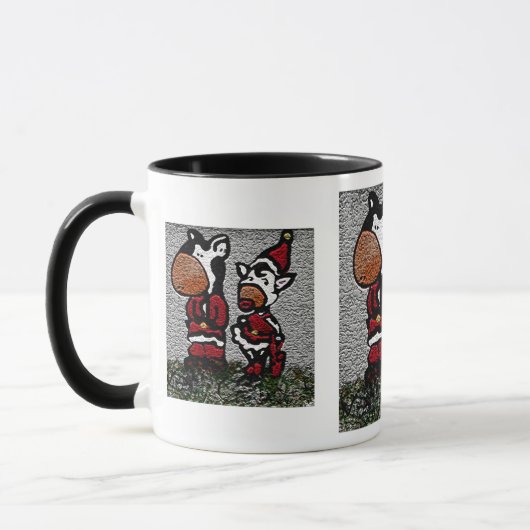 Weihnachtskühe Tasse (Links)