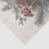 Weihnachtskühe Vintager Kranz-Dekoupage Seidenpapier (Ausschnitt)