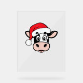 Weihnachtskühe Weihnachten Niedlich Weihnachten He Acrylschild (Vorderseite)