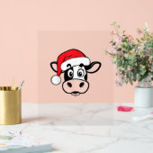 Weihnachtskühe Weihnachten Niedlich Weihnachten He Acrylschild (Hochzeit)