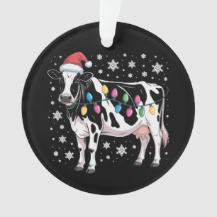 Weihnachtskühe Weihnachten Weihnachtsmannmütze Url Ornament