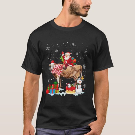 Weihnachtskühe Weihnachts Pajama Familie Matching T-Shirt (Vorderseite)
