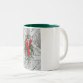 Weihnachtskühe Zweifarbige Tasse (VorderseiteRechts)