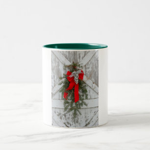 Weihnachtskühe Zweifarbige Tasse