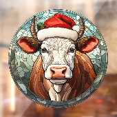 Weihnachtskuhfenster Fensteraufkleber (Blatt 2)