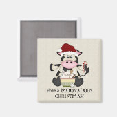 Weihnachtskuhmagnet Magnet (Vorderseite/Rückseite)