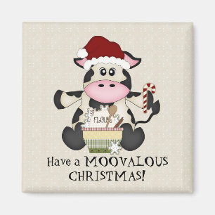 Weihnachtskuhmagnet Magnet