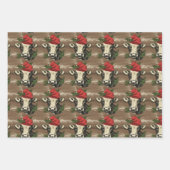 Weihnachtskuhwackelpapier Geschenkpapier Set (Vorderseite)