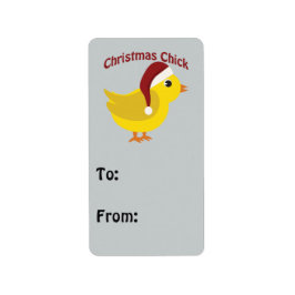 Weihnachtsküken Adressaufkleber