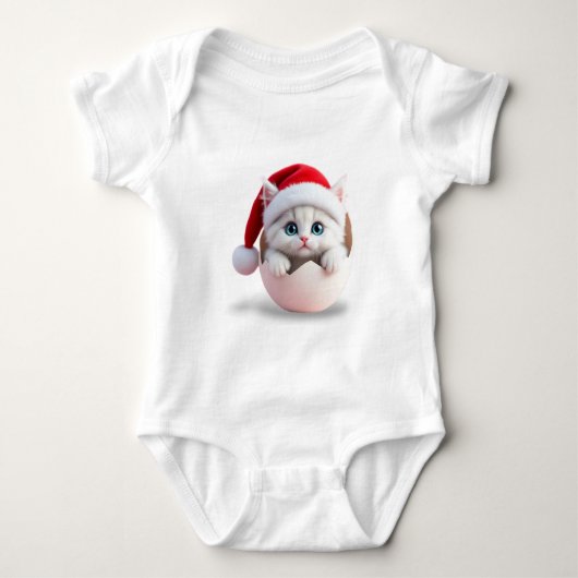 Weihnachtsküken Baby Strampler (Vorderseite)