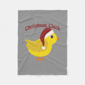 Weihnachtsküken Fleecedecke (Vorderseite)