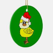 Weihnachtsküken Keramikornament (Rechts)