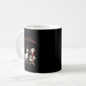 Weihnachtsküken Merry Ducksmas Funny Animals Holid Kaffeetasse (Vorderseite Links)