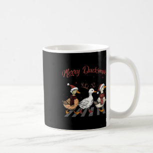 Weihnachtsküken Merry Ducksmas Funny Animals Holid Kaffeetasse