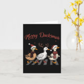Weihnachtsküken Merry Ducksmas Funny Animals Holid Karte (Gelbe Blume)