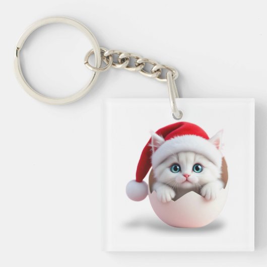 Weihnachtsküken Schlüsselanhänger (Vorderseite)
