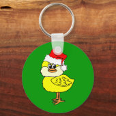 Weihnachtsküken Schlüsselanhänger (Vorderseite)