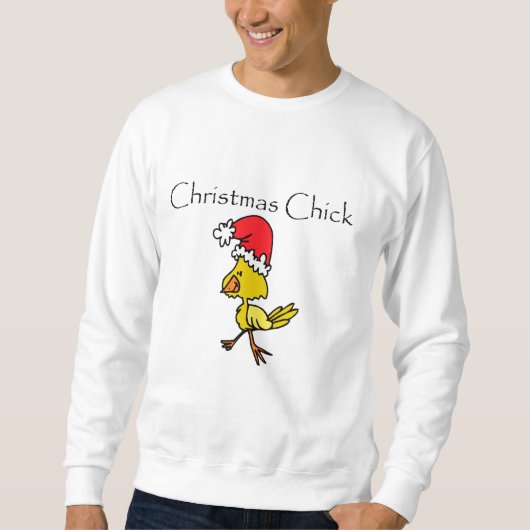 Weihnachtsküken-T-Shirts und Geschenke Sweatshirt (Vorderseite)