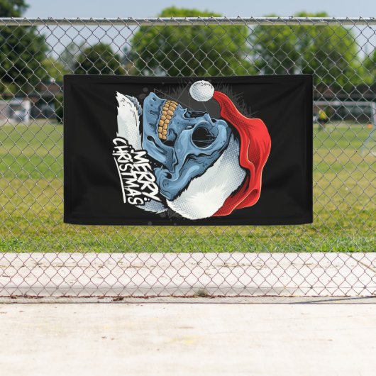 Weihnachtskull Banner (Insitu)