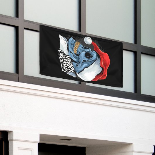 Weihnachtskull Banner (Äußeres Gebäude)