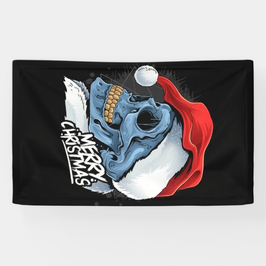 Weihnachtskull Banner (Horizontal)