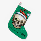 Weihnachtskull Kleiner Weihnachtsstrumpf (Vorderansicht (hängend))