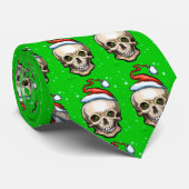 Weihnachtskull Krawatte (Gerollt)
