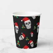 Weihnachtskull-Party-Cups - Stil 1 Pappbecher (Rückseite)