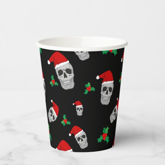 Weihnachtskull-Party-Cups - Stil 1 Pappbecher (Links)
