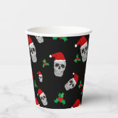 Weihnachtskull-Party-Cups - Stil 1 Pappbecher (Vorderseite)