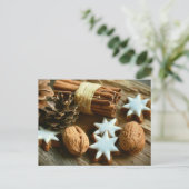 Weihnachtskulptur Postkarte (Stehend Vorderseite)