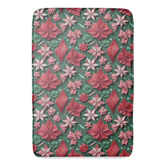 Weihnachtskunst 12 - Bath Mat Badematte (Vorderseite Vertikal)