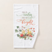 Weihnachtskunst Alles ist ruhig. Alles ist ein kna Handtuch (Handtuch)