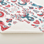 Weihnachtskunst der roten Marine Sherpadecke (3/4)